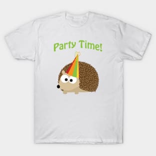 Cute Party Time Hedgehog T-Shirt